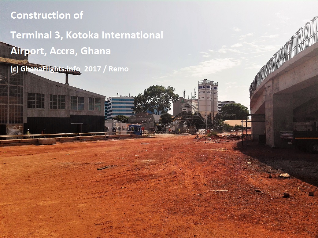 Construction site of Terminal 3, Accra, 2017