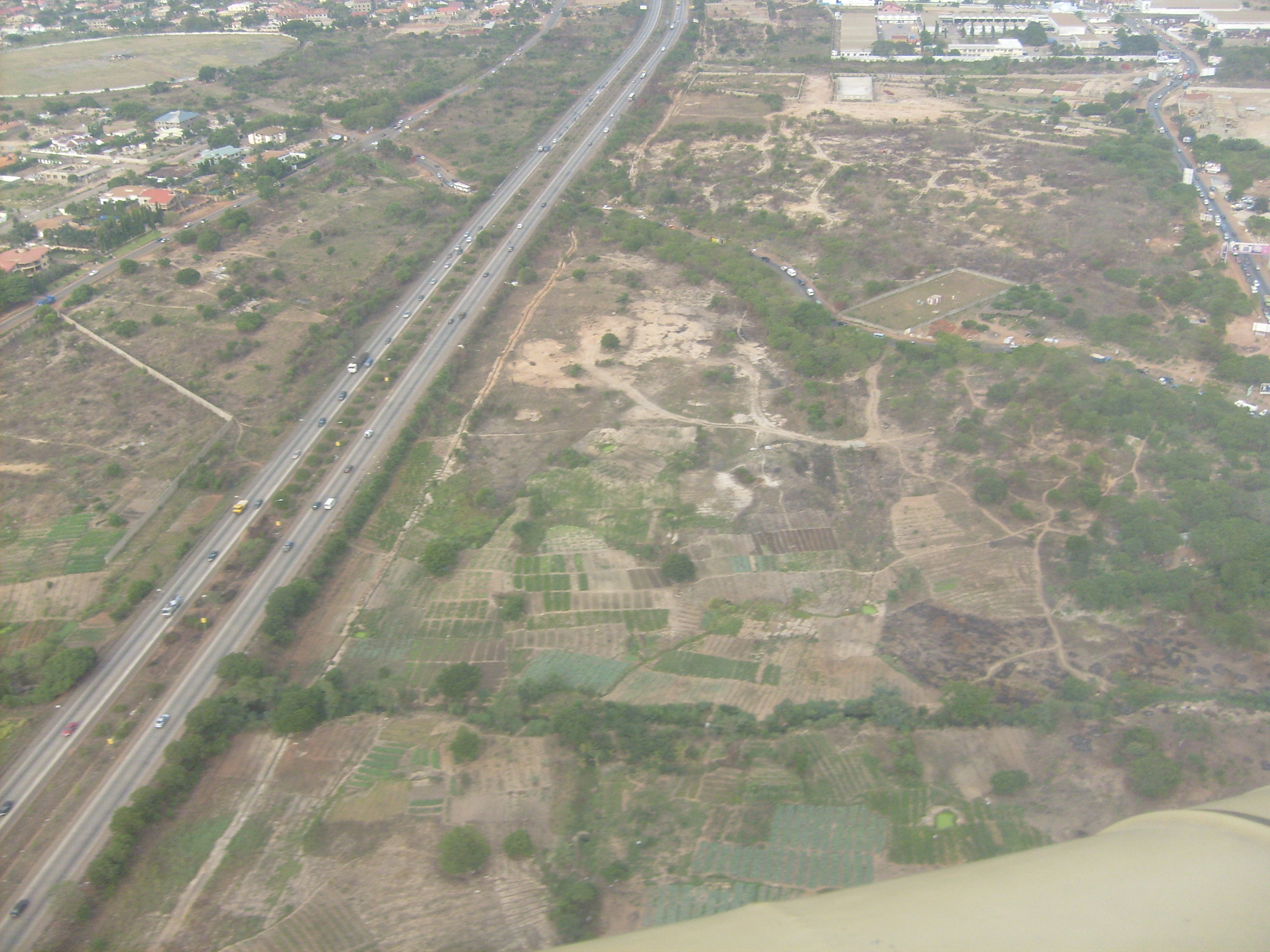 Accra–Tema Motorway and surroundings before recent development