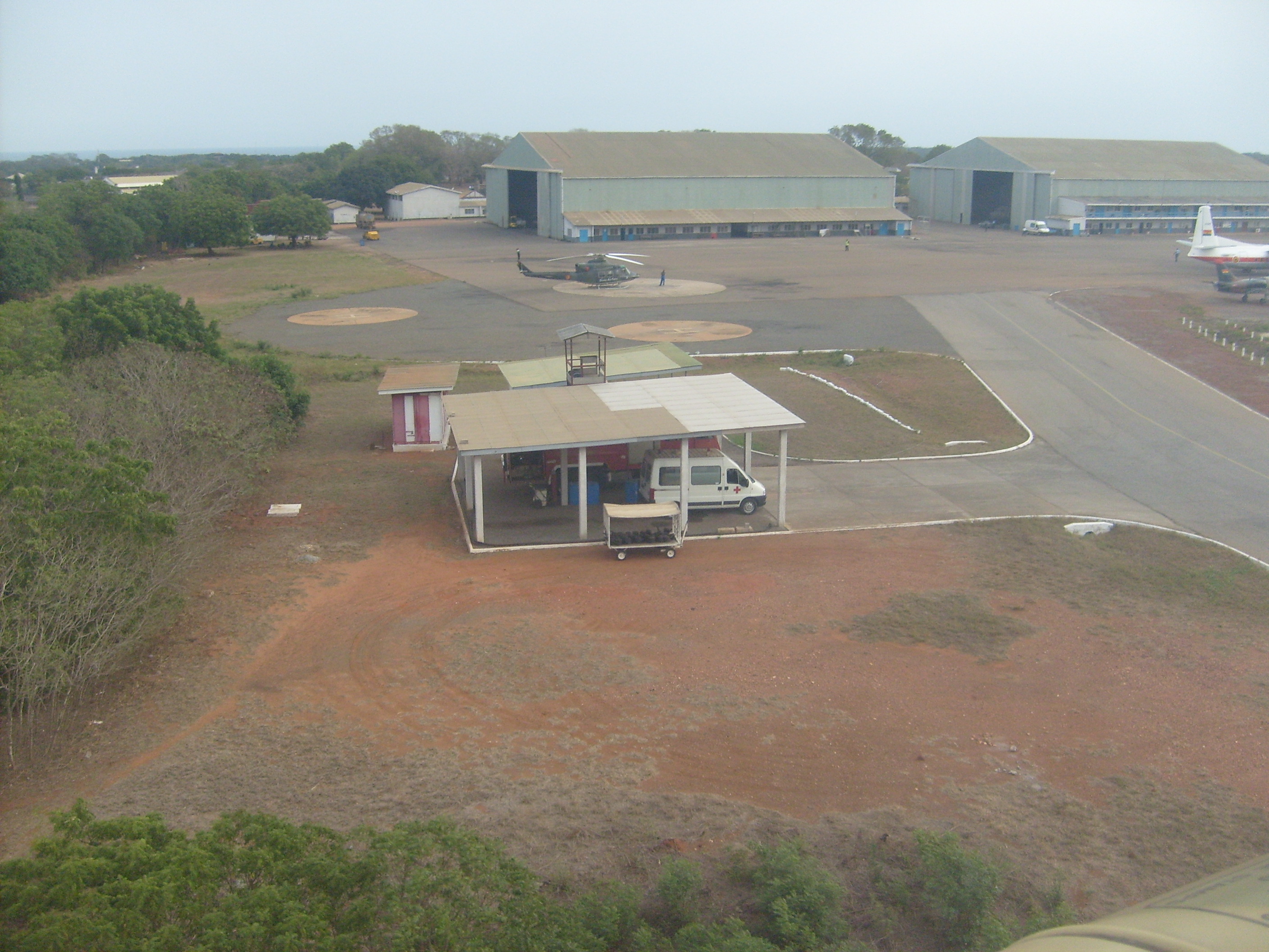 Air Force airfield at Accra from the air